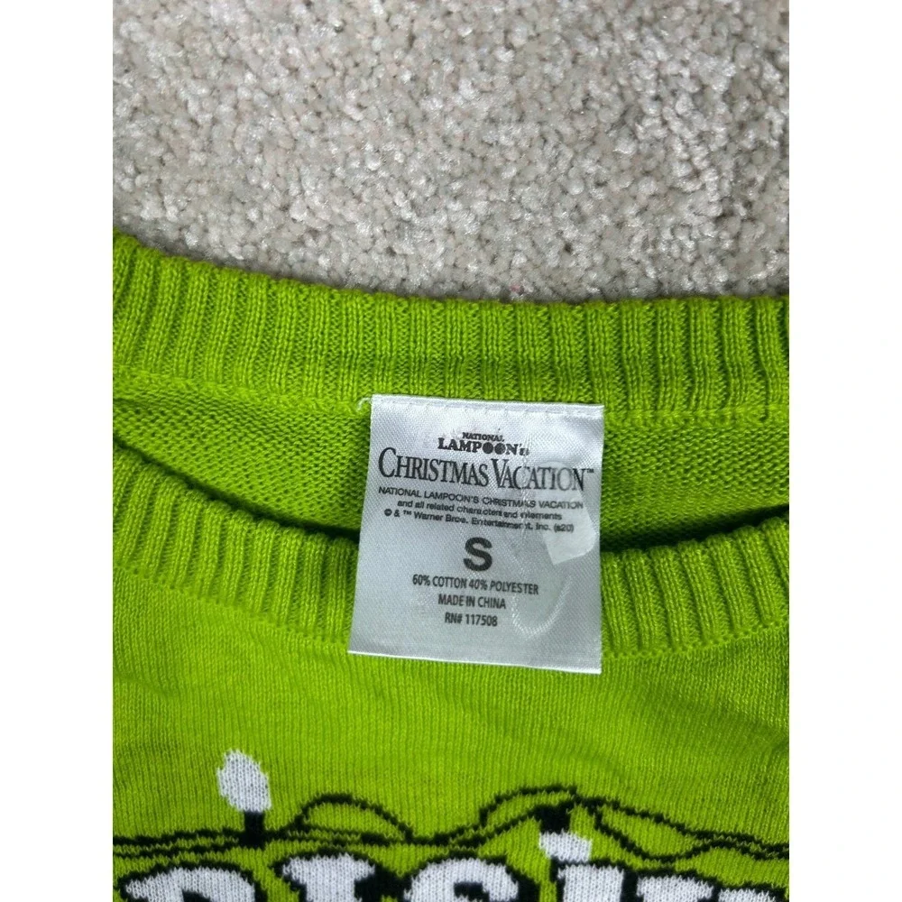 National Lampoon Griswold Christmas Sweater S Green Movie Graphic Holiday Party